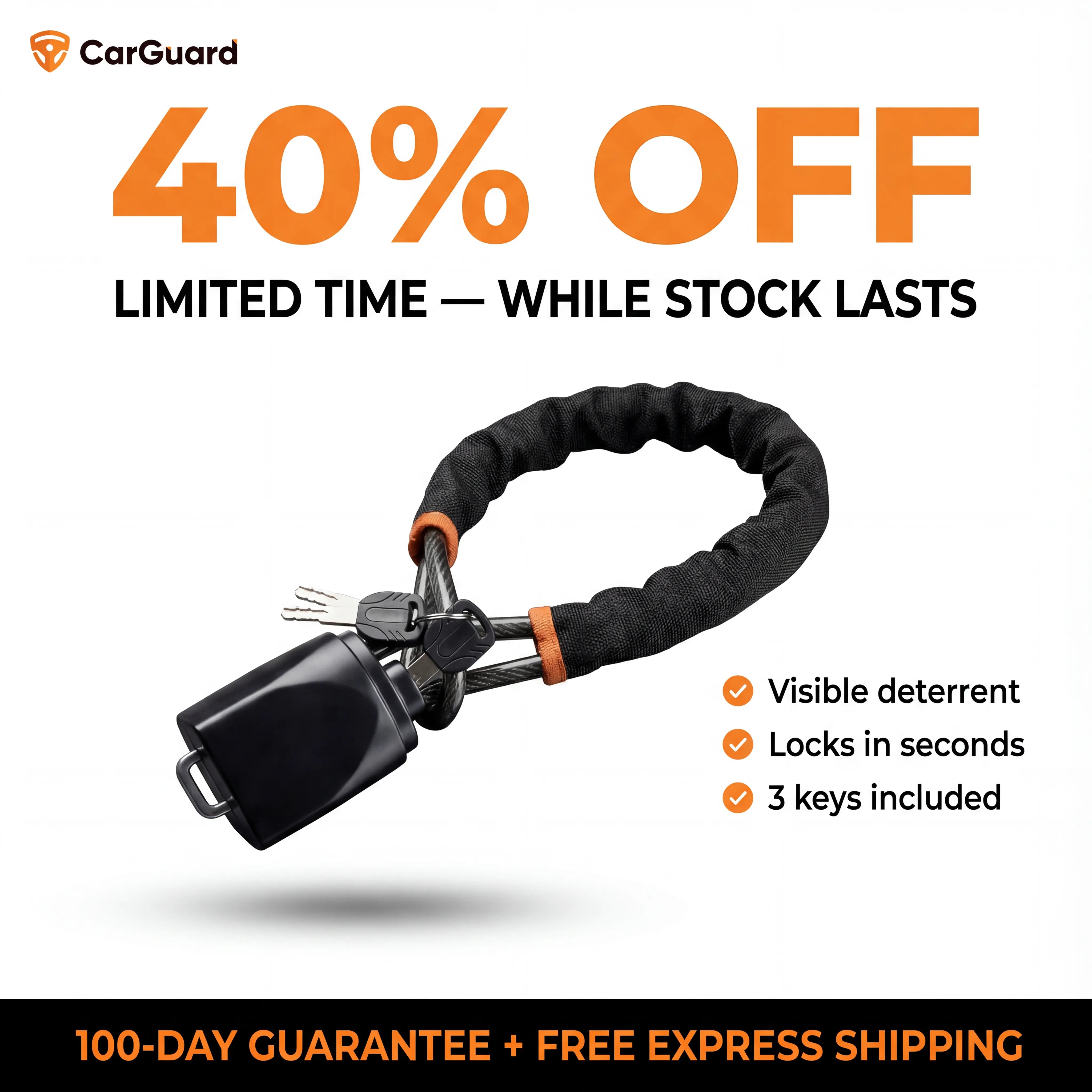 CarGuard | Universal Car Steering Lock